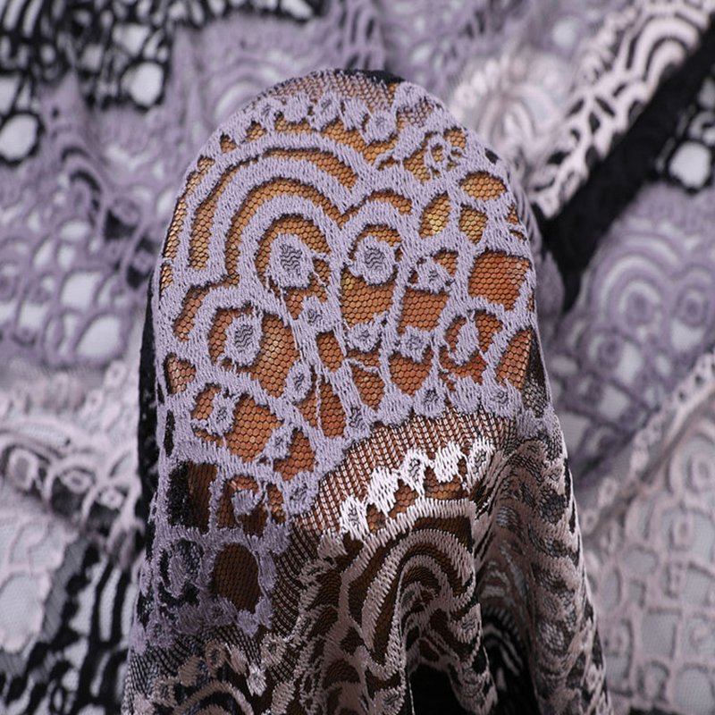 Lace Fabric Women's Polyester Warp Knit for Women's Wear Wholesale Sup 5